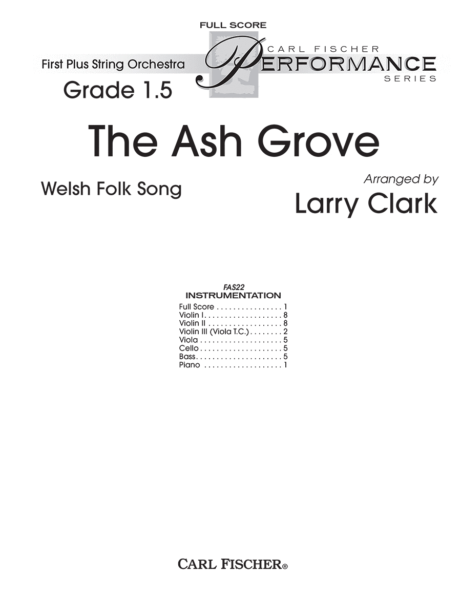 The Ash Grove The Ash Grove String Orchestra scores gallery preview page 1