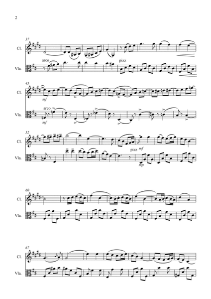 Chanson de Matin for Clarinet and Viola Duet image number null