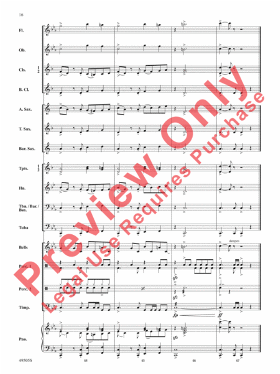 Awesome Sauce Concert Band scores gallery preview page 17