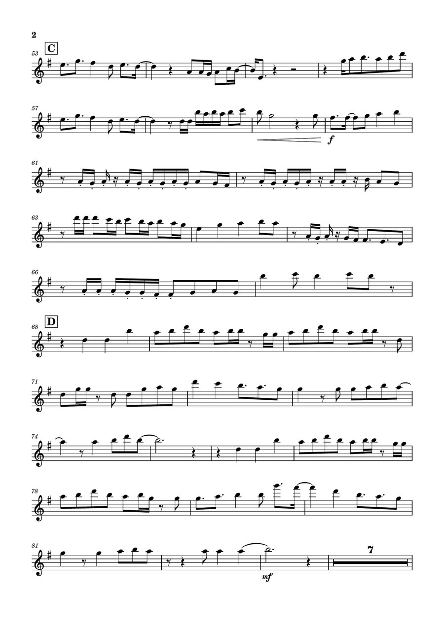 Gurenge Flute Solo scores gallery preview page 2