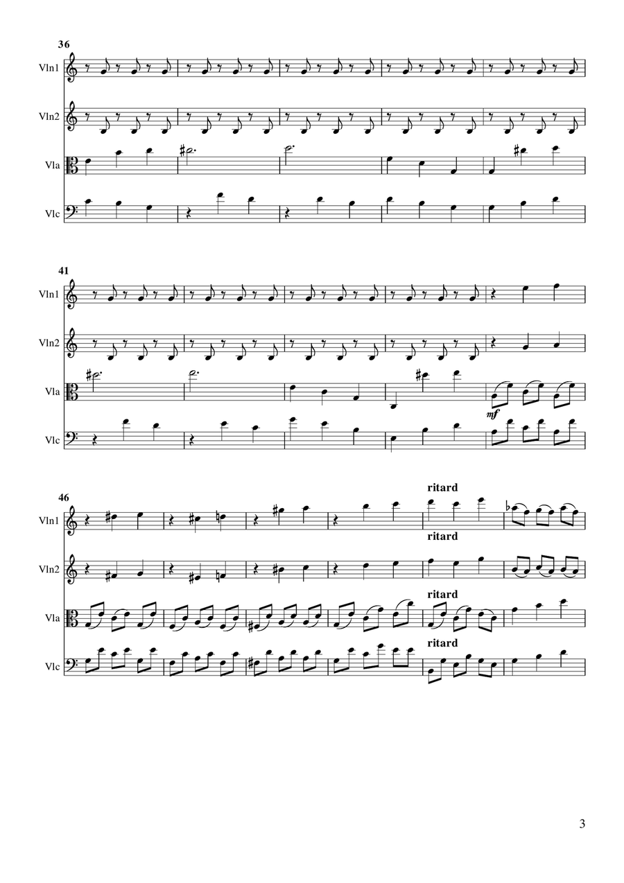 Dawn String Quartet scores gallery preview page 3