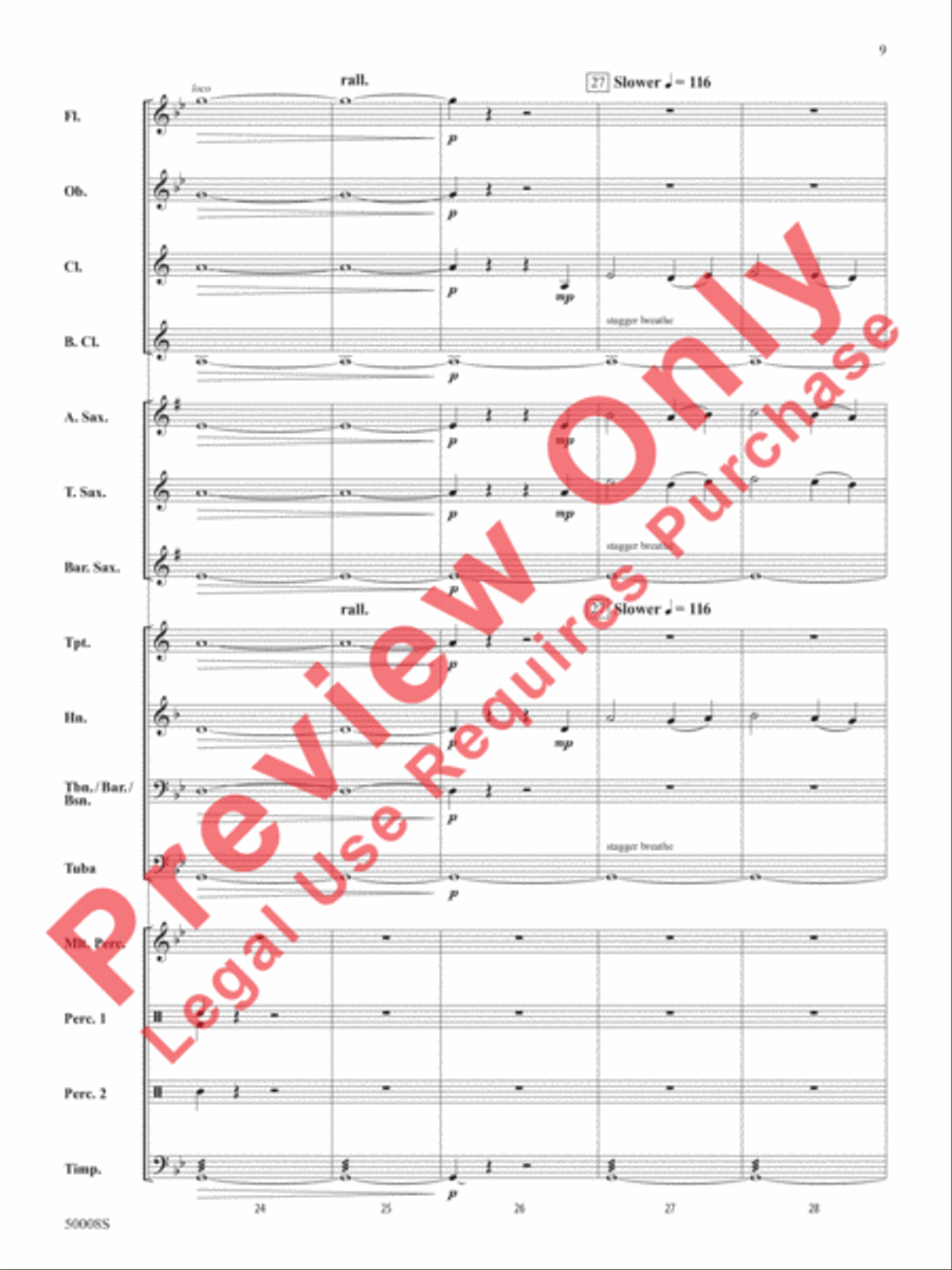 Galactic Nature Concert Band scores gallery preview page 10
