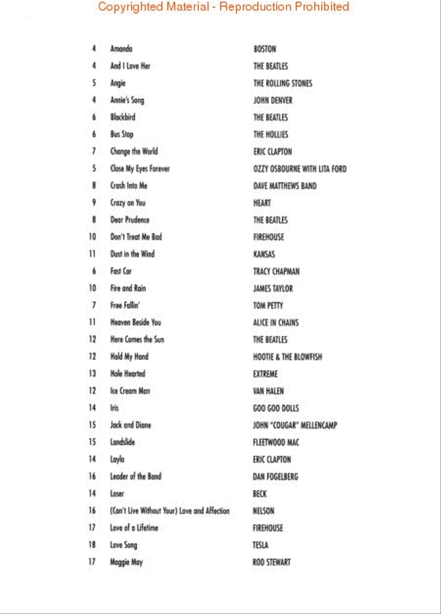 Acoustic Guitar Riffs - Third Edition Acoustic Guitar scores gallery preview page 2