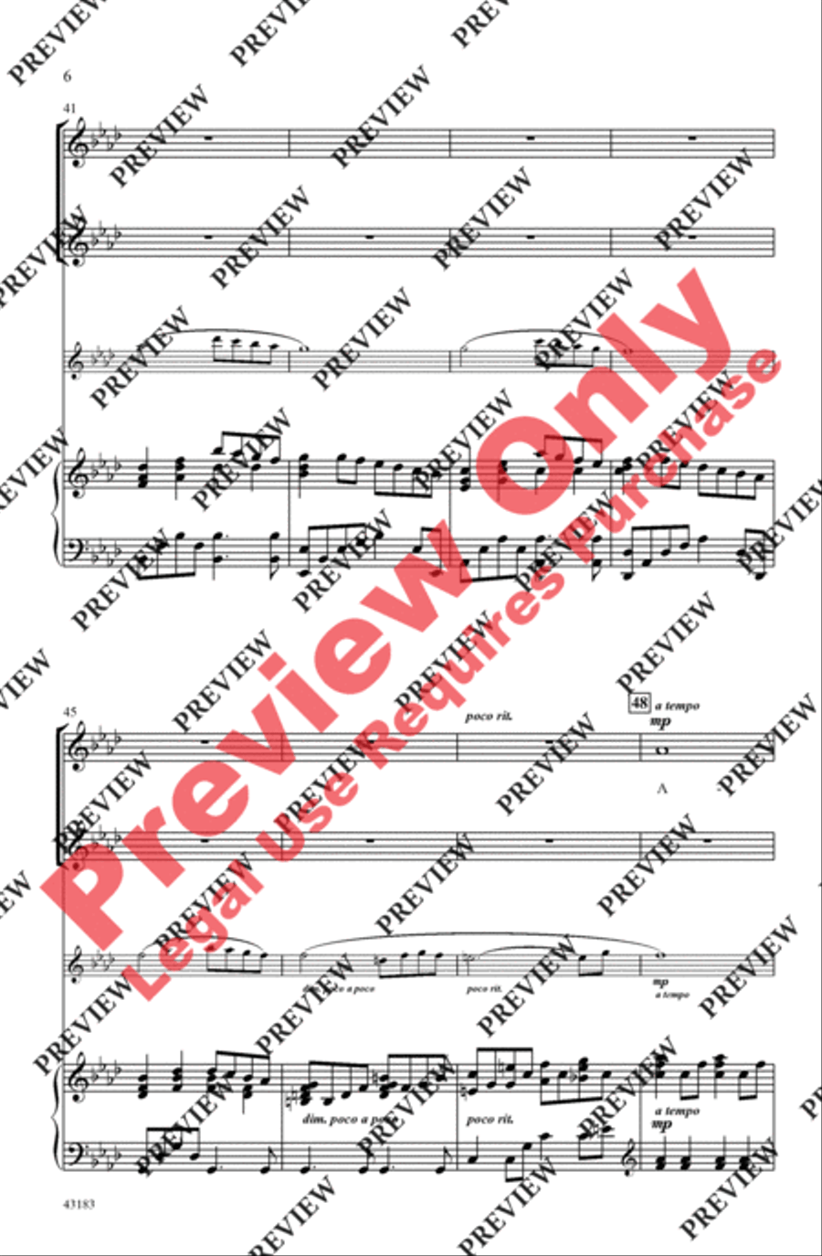 Ave Maria Women's Choir scores gallery preview page 6
