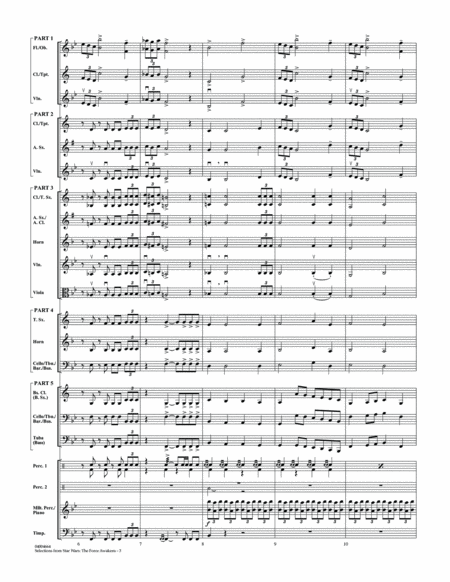 Selections from Star Wars: The Force Awakens - Conductor Score (Full Score)