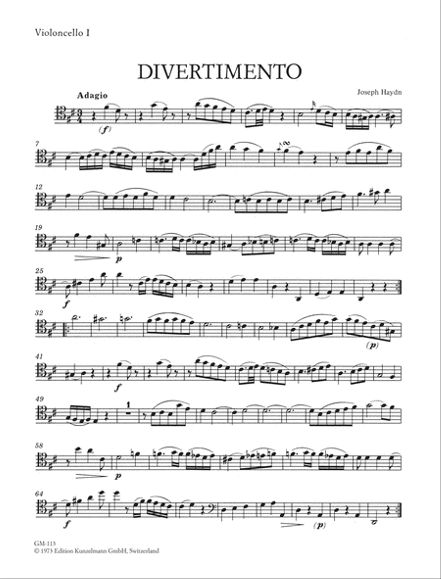 Divertimento Set of Parts scores gallery preview page 2