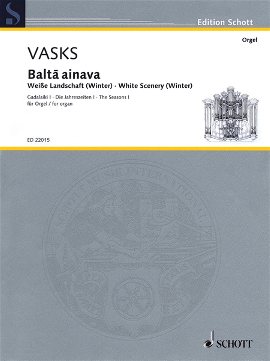 Balta ainava Organ scores gallery preview page 1
