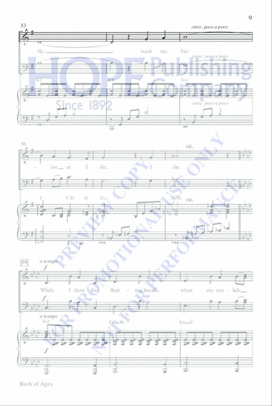 Rock of Ages Rock of Ages 4-Part scores gallery preview page 8