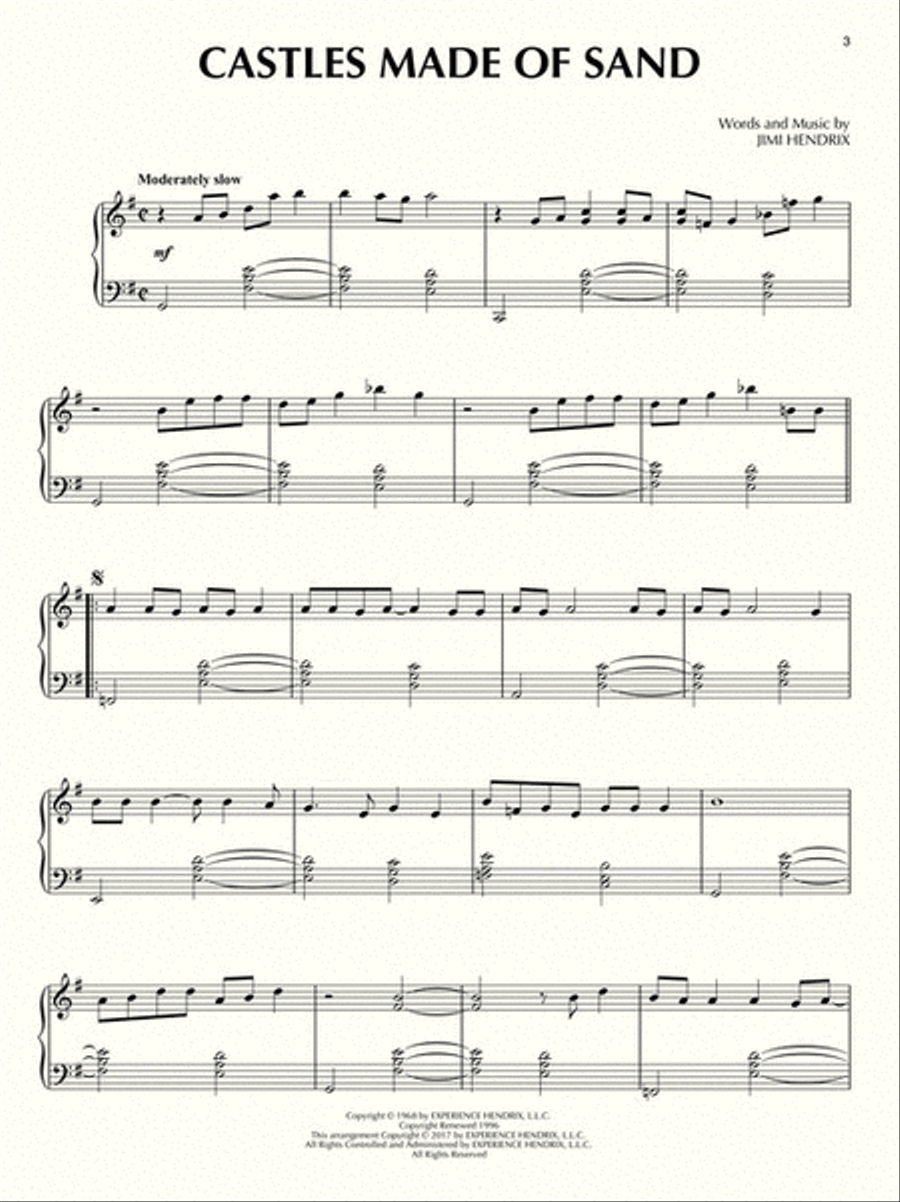 Jimi Hendrix - All Jazzed Up! Piano Solo scores gallery preview page 3