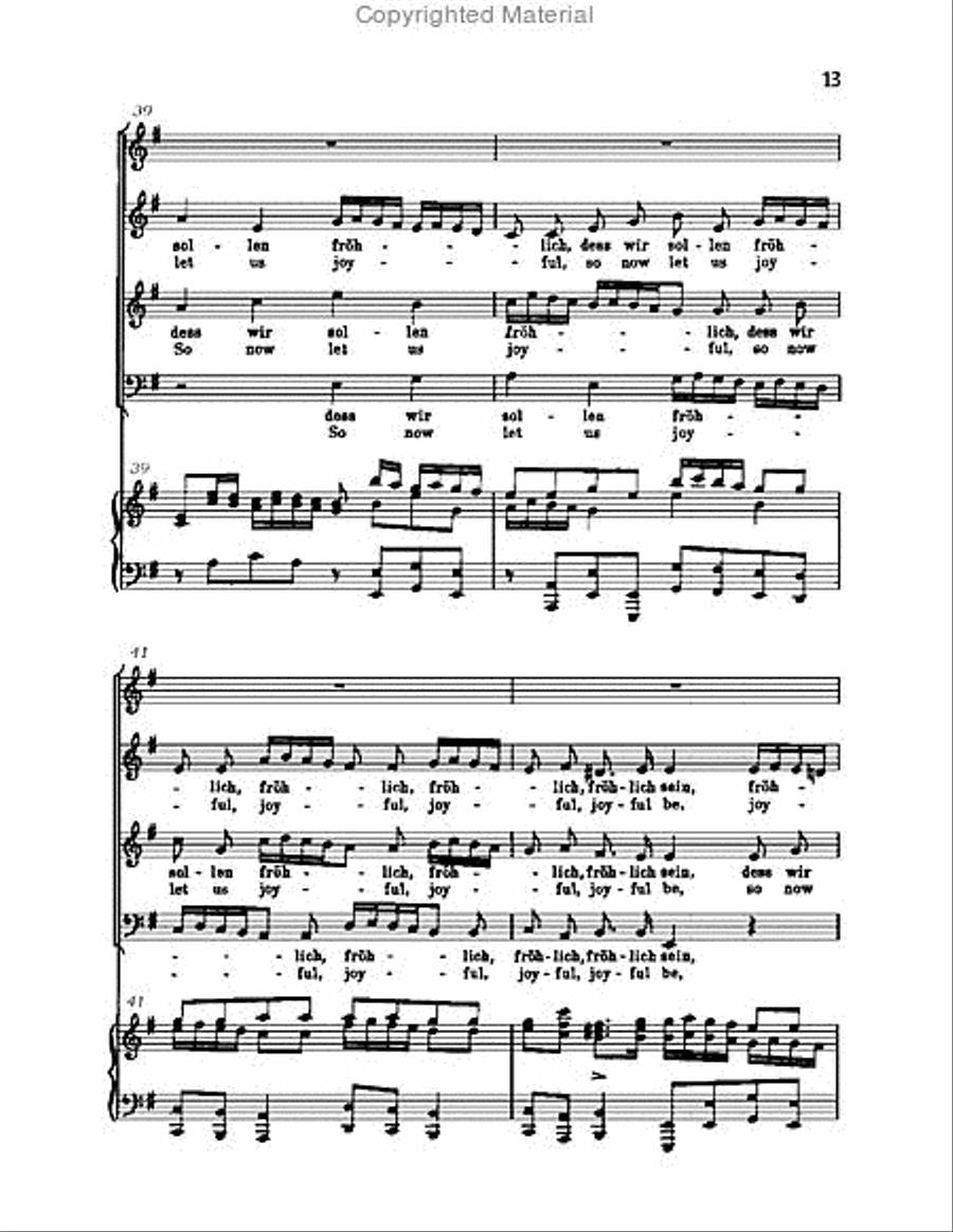Christ lag in Todsbanden, BWV 4 Choir scores gallery preview page 13
