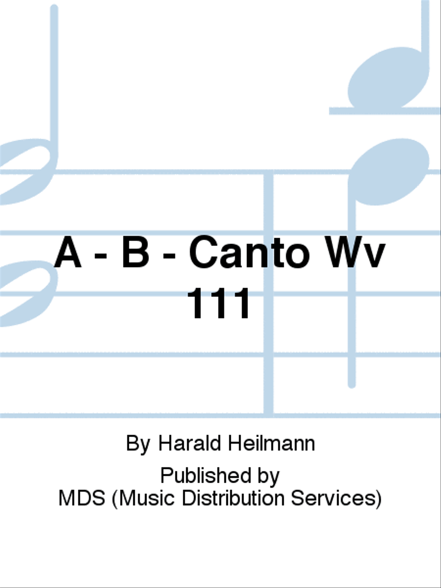 A - B - Canto WV 111 Bassoon scores gallery preview page 1