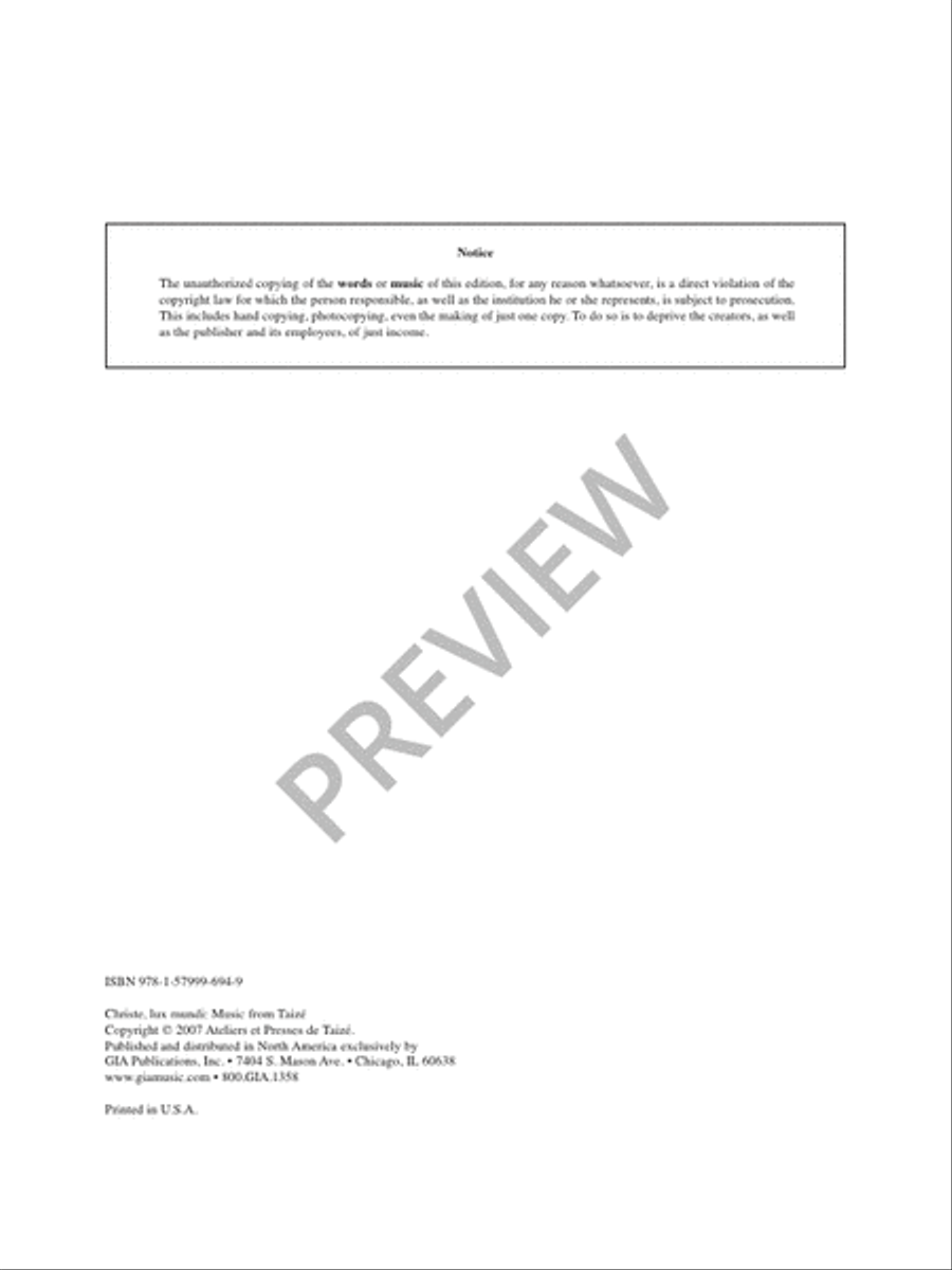 Christe Lux mundi - Instrument edition Guitar scores gallery preview page 4