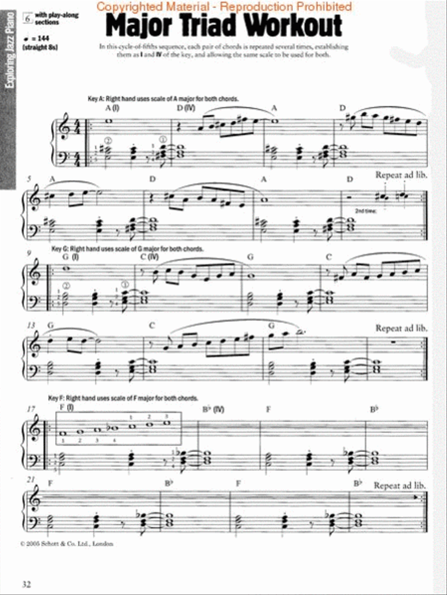 Exploring Jazz Piano – Volume 1 Piano Method scores gallery preview page 2