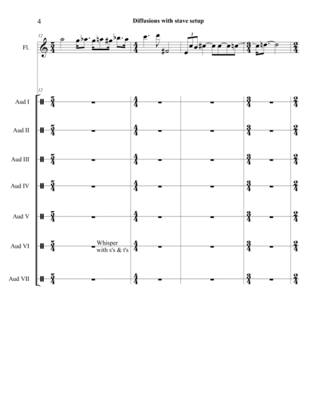 Diffusions for Flute (1978)