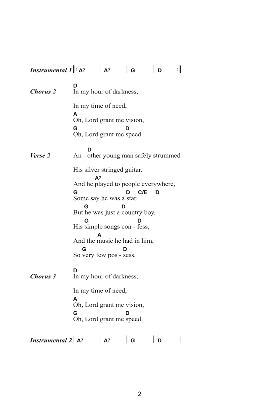 In My Hour Of Darkness Acoustic Guitar scores gallery preview page 2