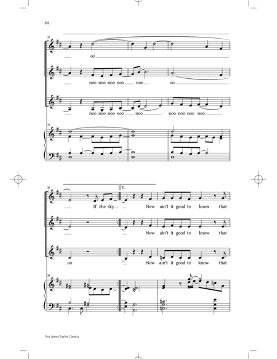 You've Got A Friend: Five James Taylor Classics SSA scores gallery preview page 62