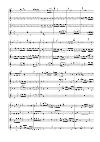 String Quartet KV 590 for Saxophone Quartet (SATB) image number null