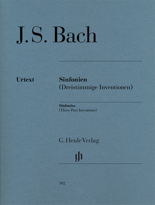 Book cover for Sinfonias (Three Part Inventions) – Revised Edition
