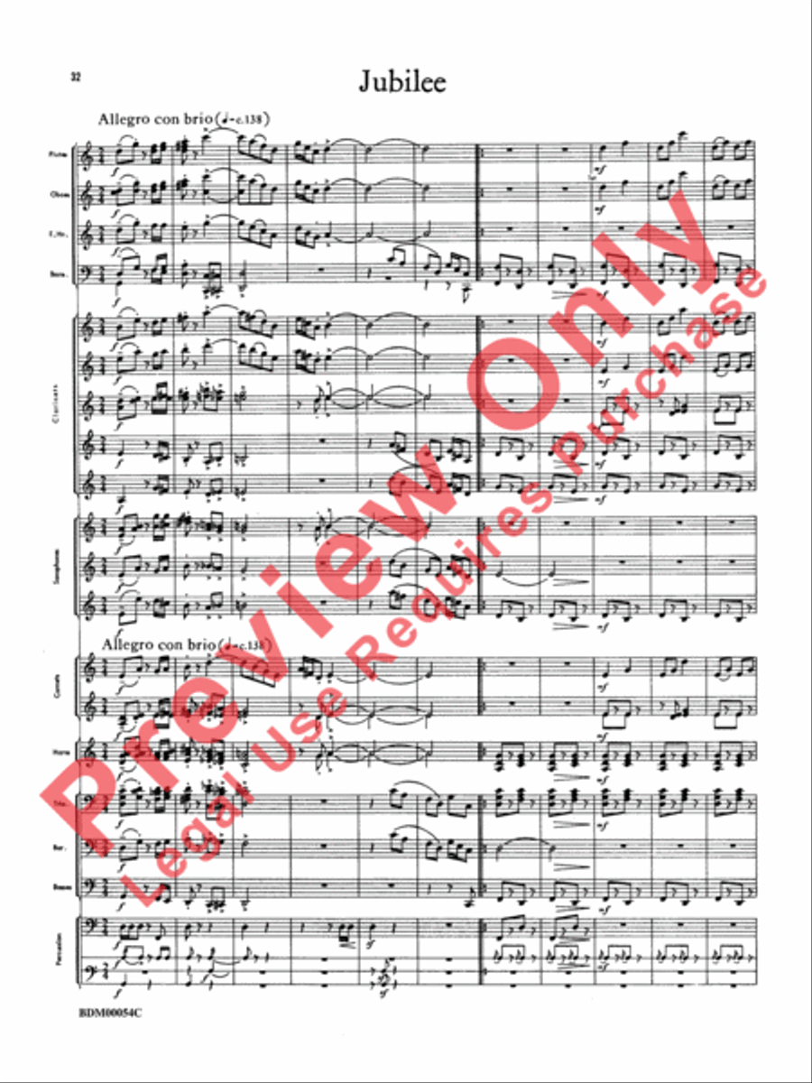 Symphonic Suite Concert Band scores gallery preview page 35