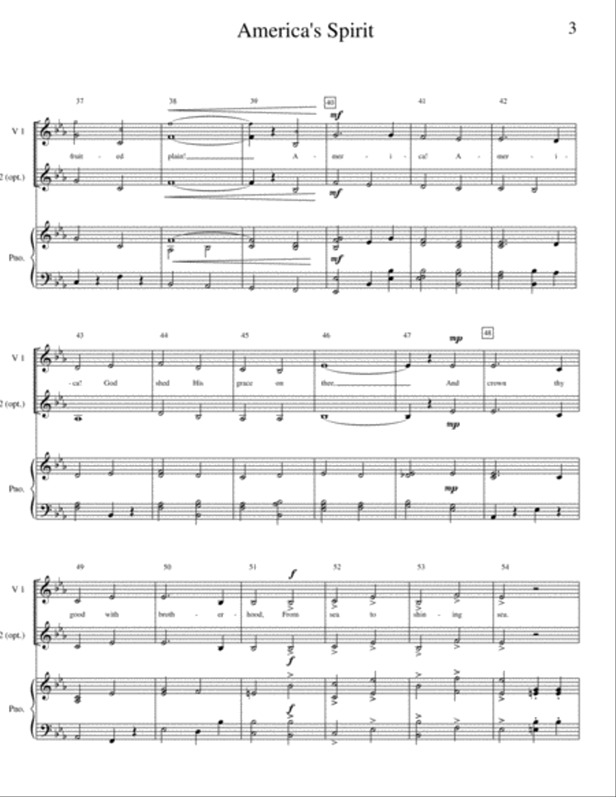 America's Spirit America's Spirit Choir scores gallery preview page 4