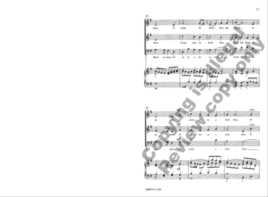 Adeste Fideles 3-Part scores gallery preview page 10