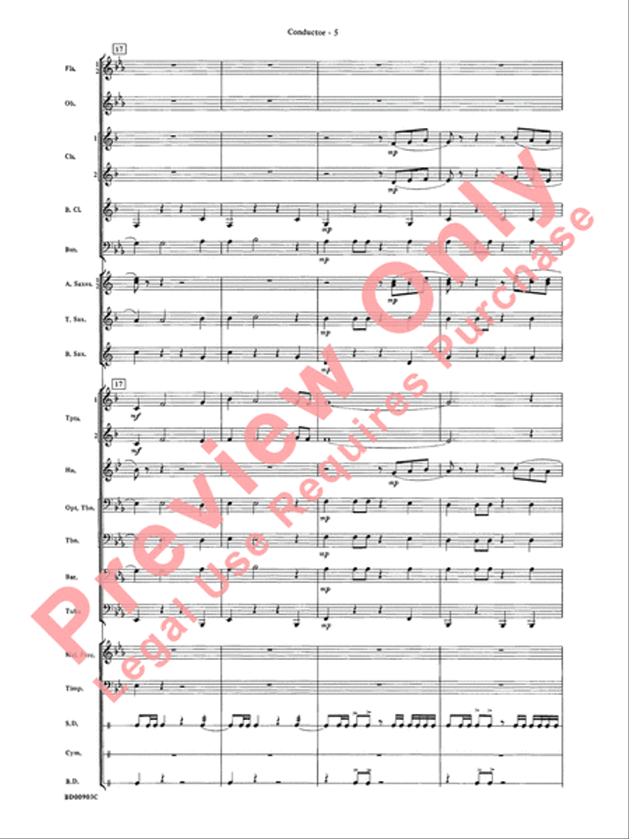 Crestar Overture Crestar Overture Concert Band scores gallery preview page 8