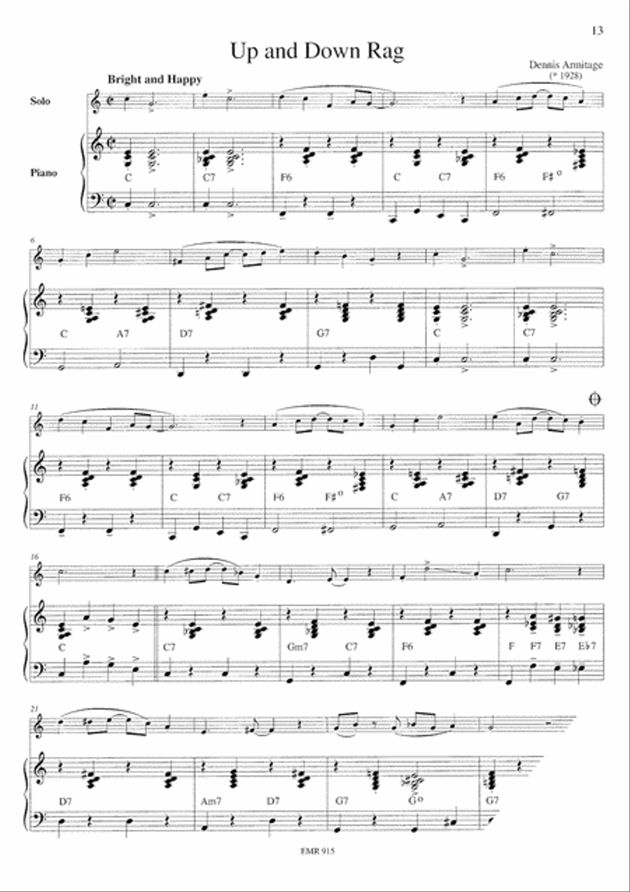 Ragtime Trumpet Duet scores gallery preview page 6
