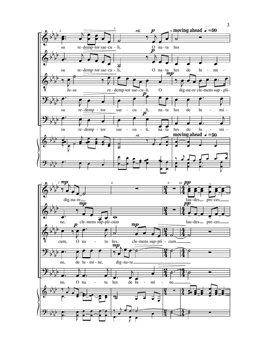 O Nata Lux 4-Part scores gallery preview page 2
