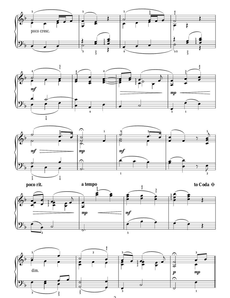 Art Thou Troubled? (from Rodelinda) Easy Piano scores gallery preview page 2