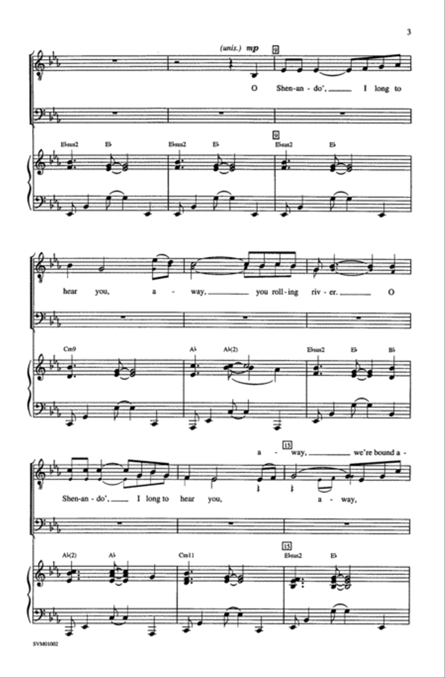 Shenandoah Shenandoah Men's Choir scores gallery preview page 10