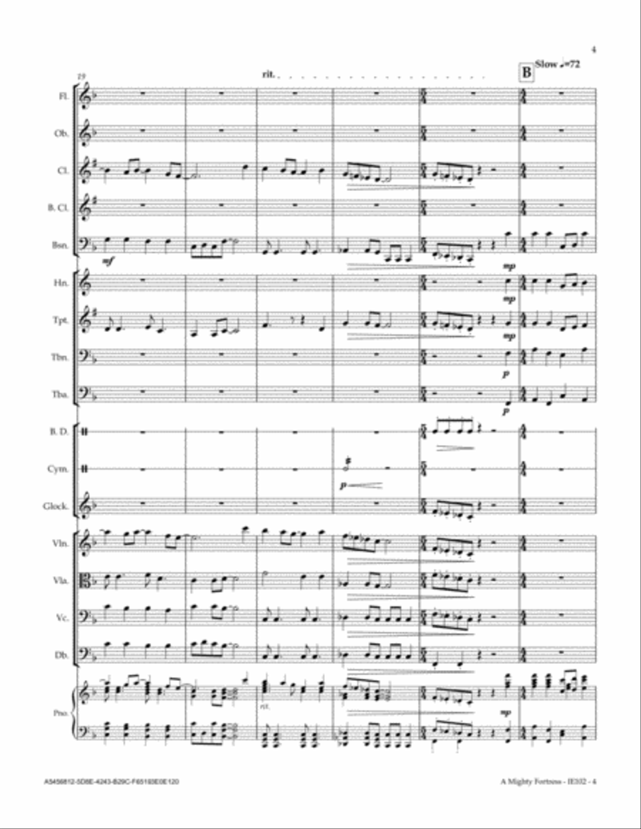 A Mighty Fortress Full Orchestra scores gallery preview page 5
