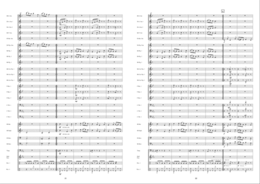 Saturnalia Fanfare Band scores gallery preview page 12
