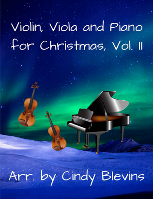 Book cover for Violin, Viola and Piano for Christmas, Vol. II