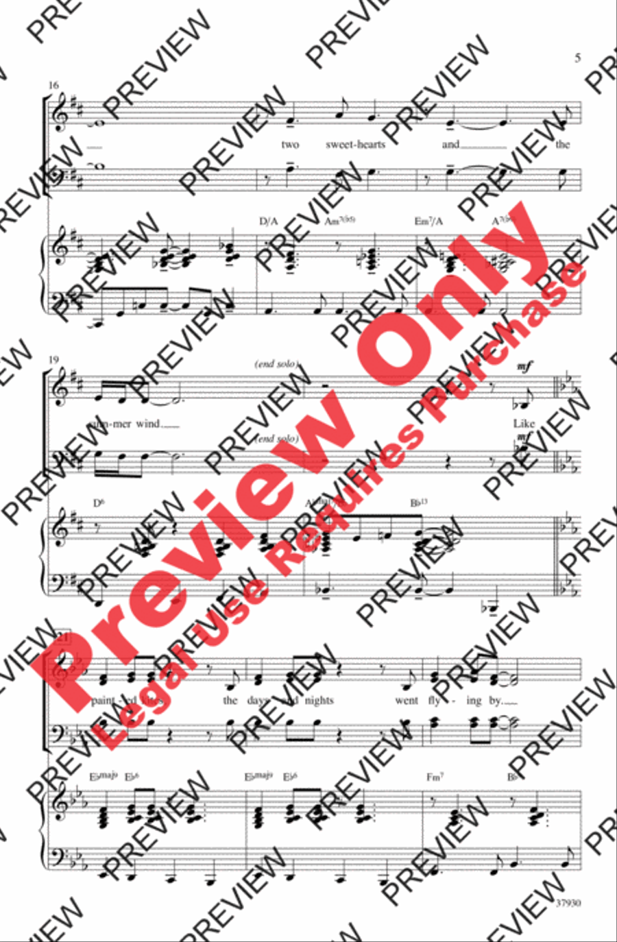 Summer Wind Summer Wind 4-Part scores gallery preview page 5