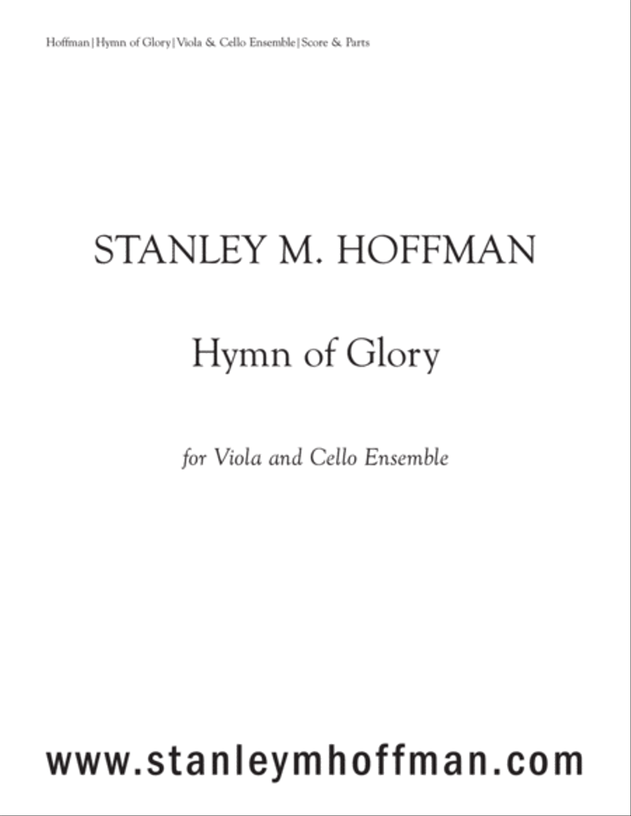 Hymn of Glory Hymn of Glory Large Ensemble scores gallery preview page 1