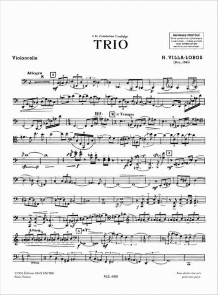 Villa-Lobos Trio A Cordes Pties