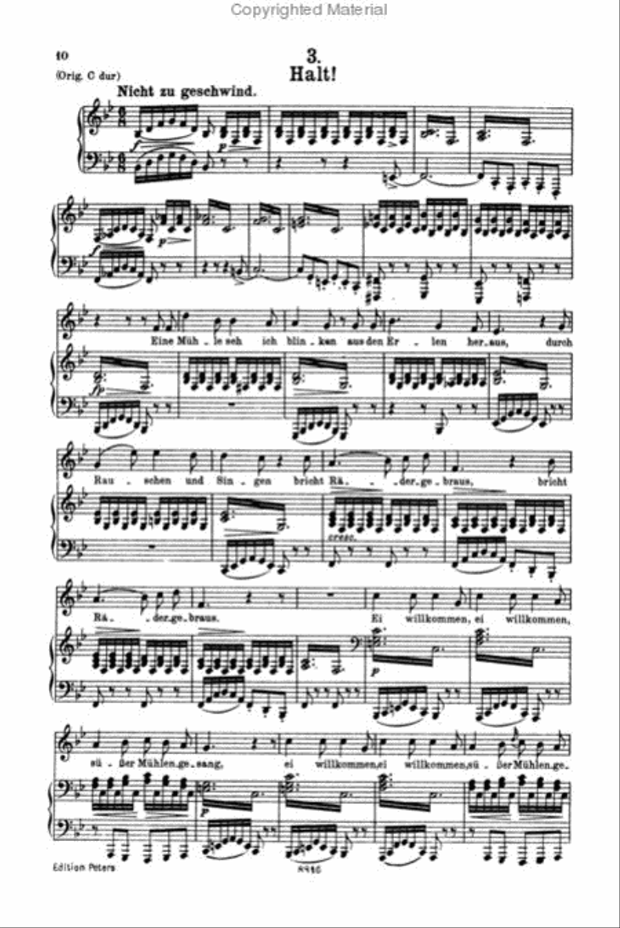 Lieder (Songs), Volume 1 - 92 Songs Medium Voice scores gallery preview page 3