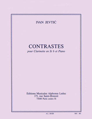Contrastes (clarinet & Piano)
