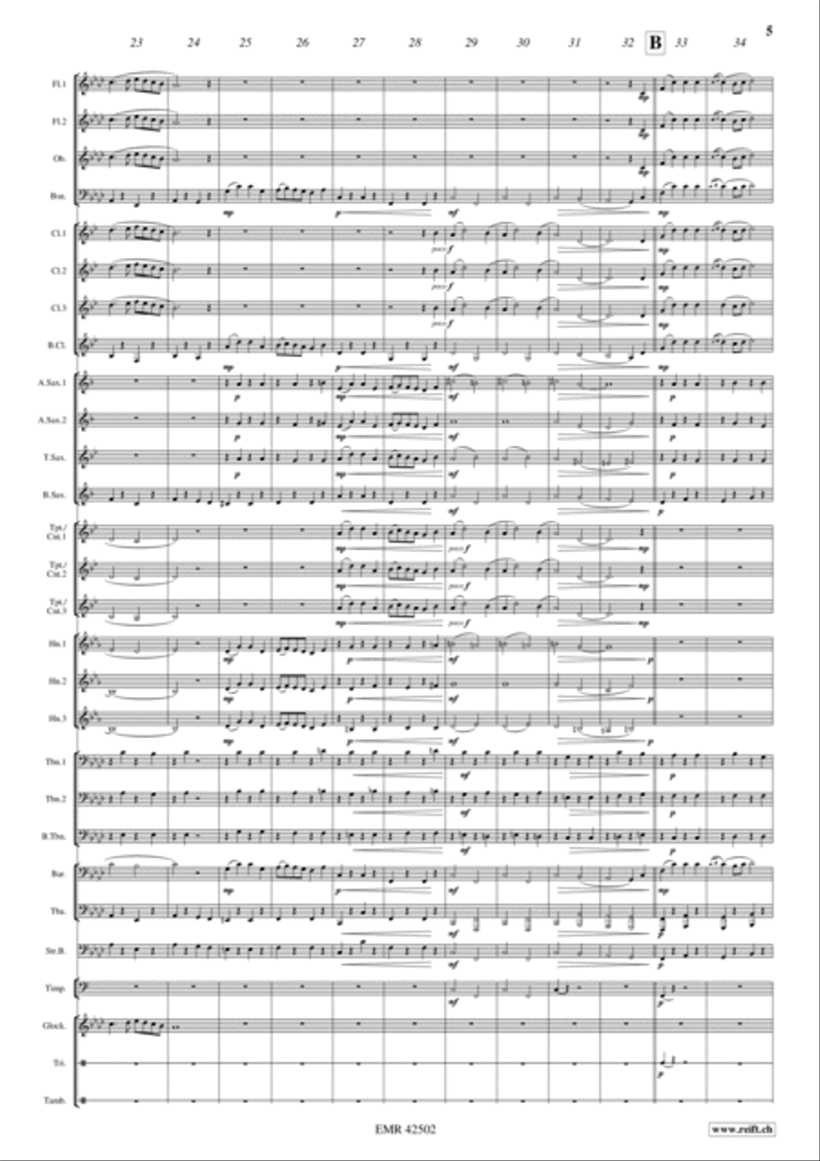 La Cinquantaine La Cinquantaine Concert Band scores gallery preview page 5