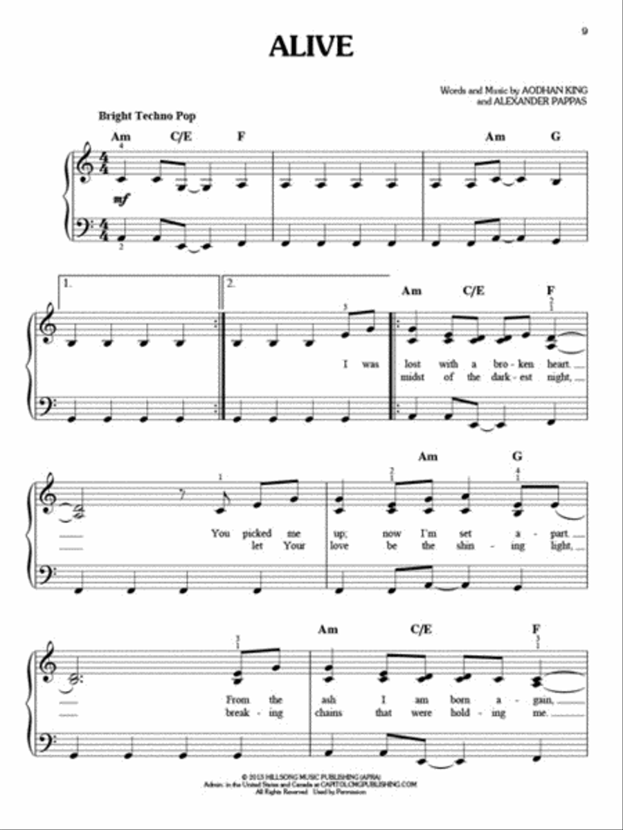 Worship Anthology for Easy Piano Easy Piano scores gallery preview page 3