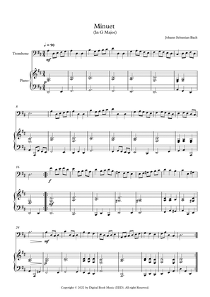 Minuet (In G Major) - Johann Sebastian Bach (Trombone + Piano)