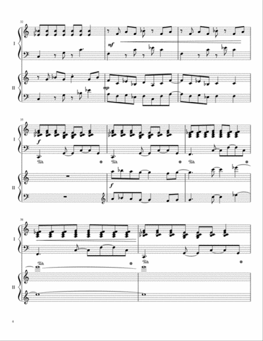 Misplaced Keys (Intermediate Piano Duo) 2 Pianos, 4-Hands scores gallery preview page 5