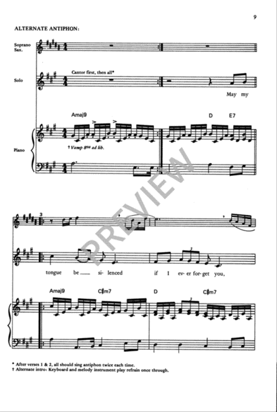 If I Forget You, Jerusalem Choir scores gallery preview page 10