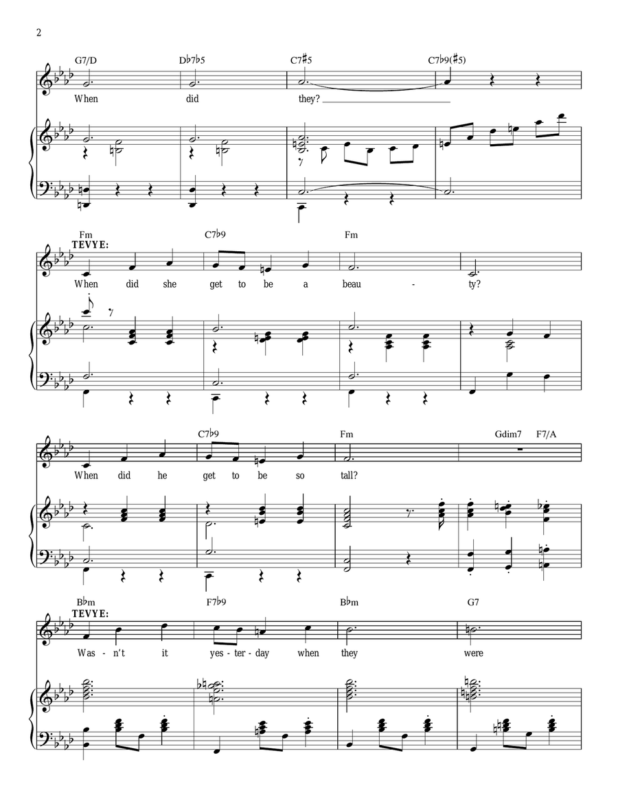 Sunrise, Sunset Sunrise, Sunset Voice scores gallery preview page 2