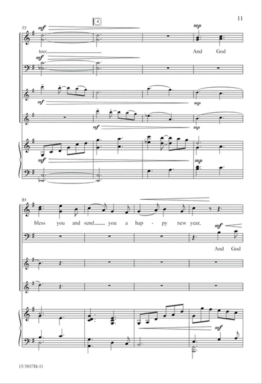 Here We Come A-Caroling Here We Come A-Caroling 4-Part scores gallery preview page 11