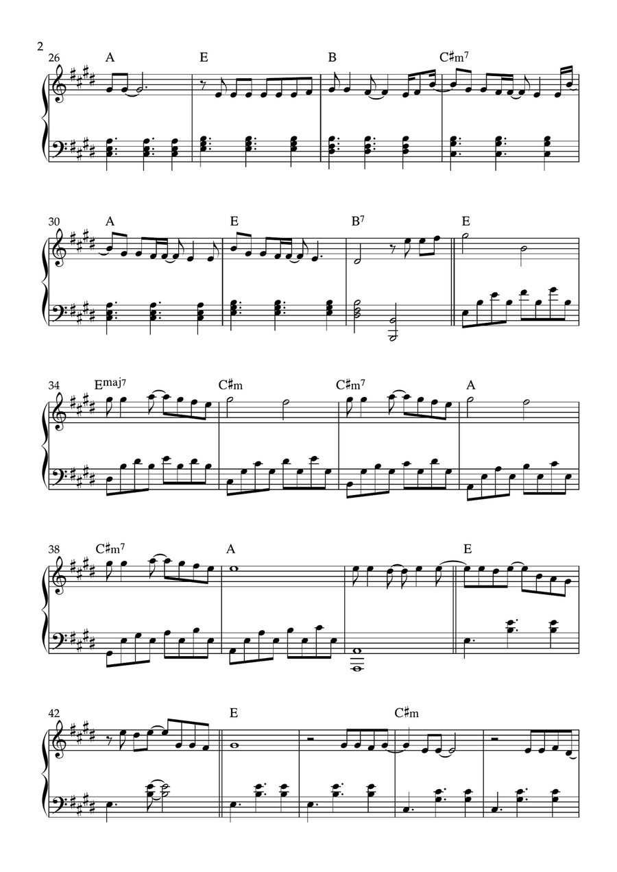 Photograph Photograph Easy Piano scores gallery preview page 2
