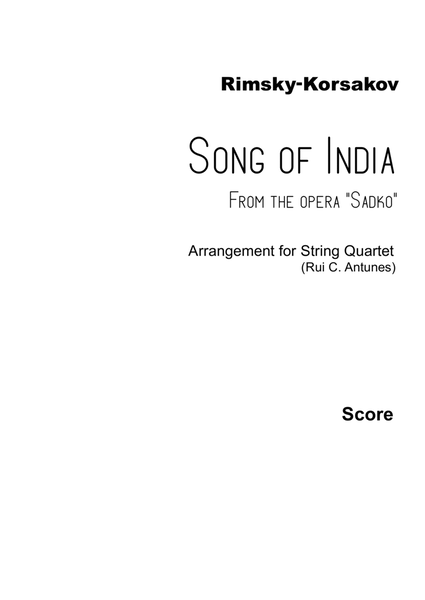 Song of India (from the opera "Sadko") image number null