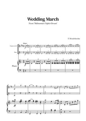 Felix Mendelssohn - Wedding March (C major) (for Clarinet and Flute)