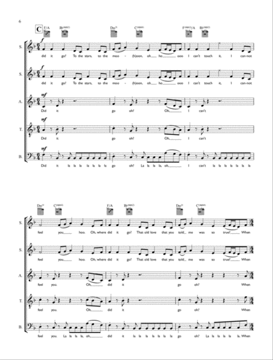 Healed Of You - SATB + Guitar/Keyboard 4-Part scores gallery preview page 6