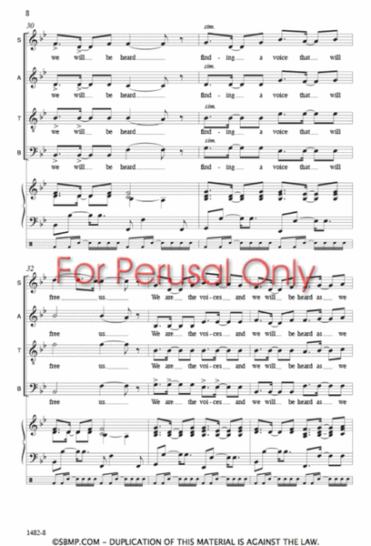 We Are the Voices - SATB Octavo